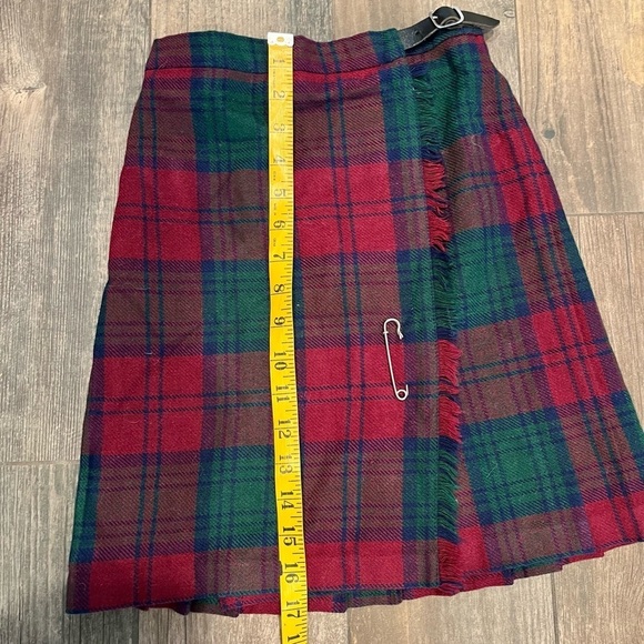 Vintage Scottish Celtic Girls Plaid Skirt Fiona McDonald Size 6 Wool Blend - Picture 6 of 8